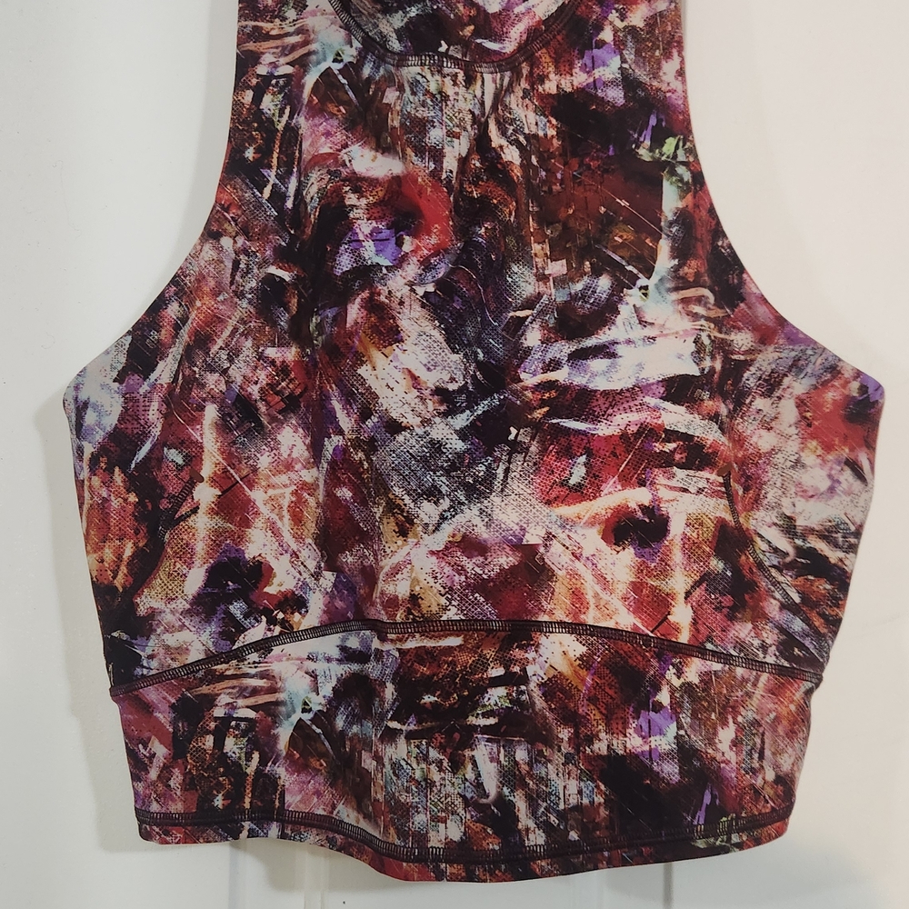 Lululemon Abstract Multicolor Crop Top